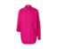 Blouse longue rose vif en lin avec des boutons.
