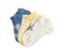Trois paires de chaussettes de basket pour enfants avec un motif de kangourou.