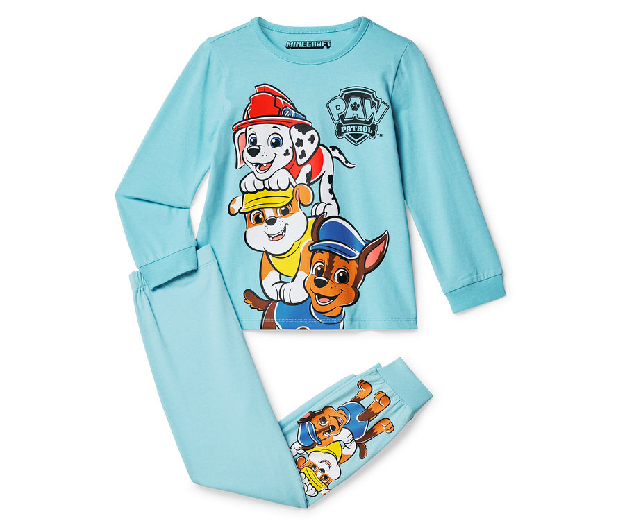 Pyjama bleu pour enfant « Paw Patrol » avec les personnages imprimés sur le haut et le pantalon.