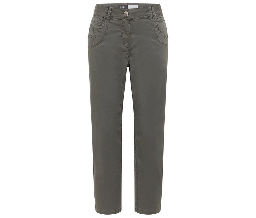 Le pantalon gris CECIL « Scarlett » est présenté sur un fond blanc.