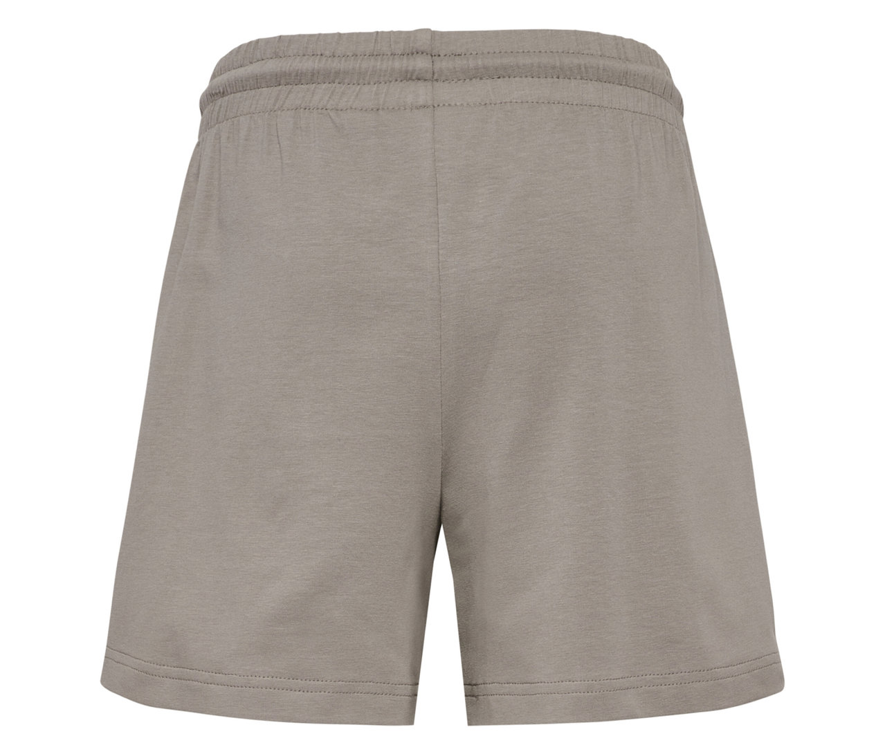 Gros plan sur l'arrière du short ample hummel® HMLJR de couleur grise.