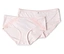 Deux culottes de femmes rose clair sont posées l'une sur l'autre.