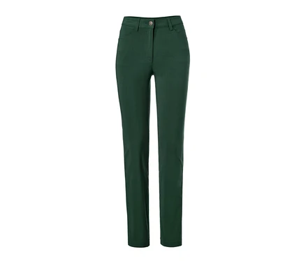 Pantalon en bengaline vert.