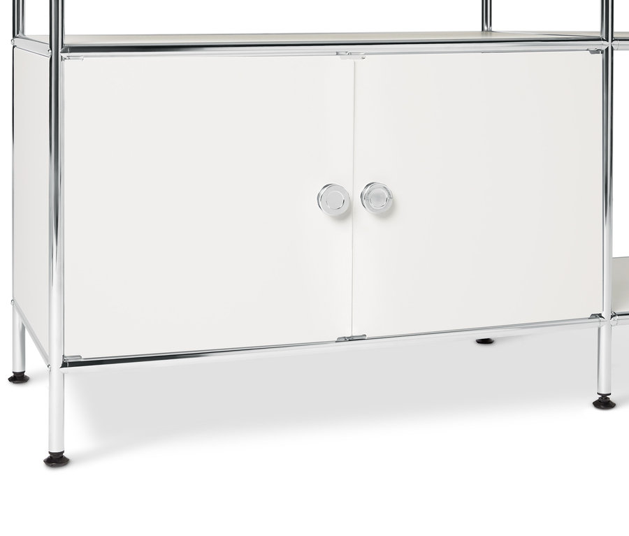 Jeu de portes supplémentaires en métal « CN3 », blanc.