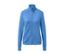 Veste technique bleue zippée.