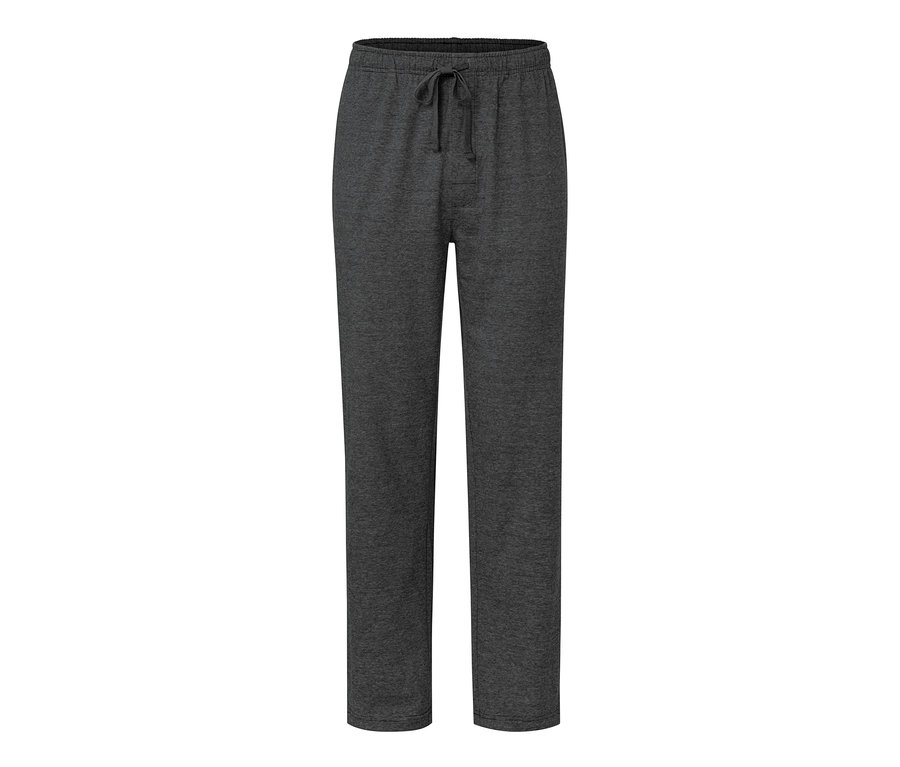 Pantalon relax gris avec cordon de serrage.