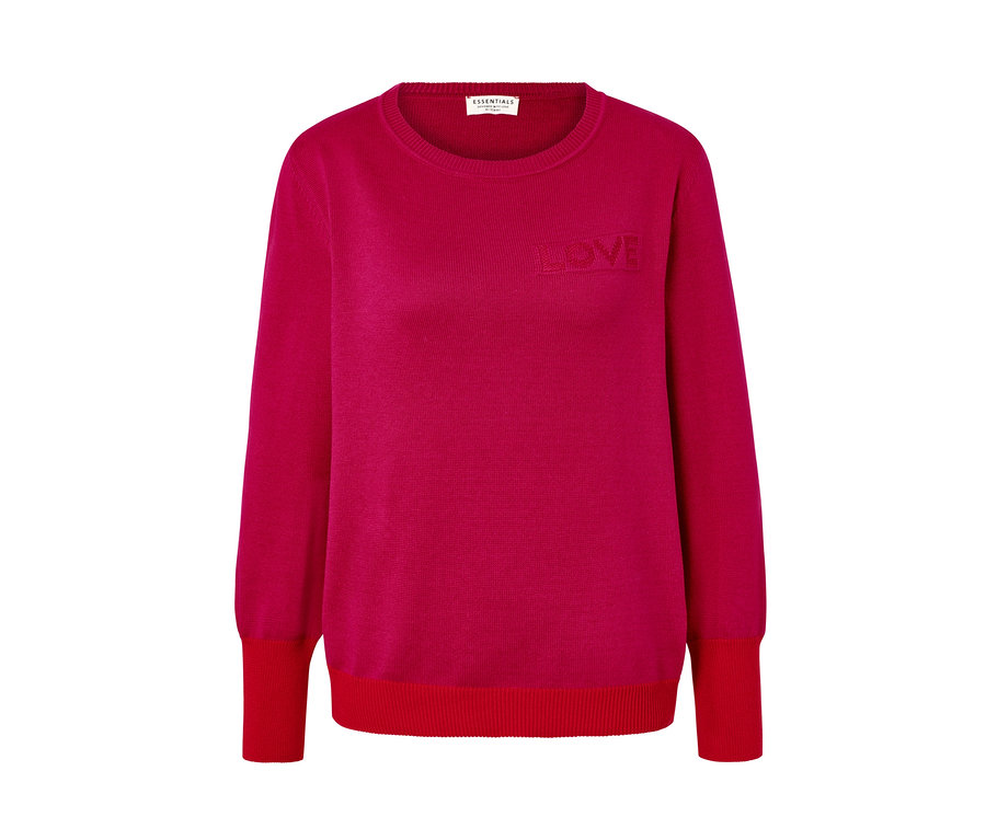 Pull rose avec le texte LOVE.