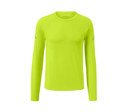 T-shirt technique manches longues, vert fluo.