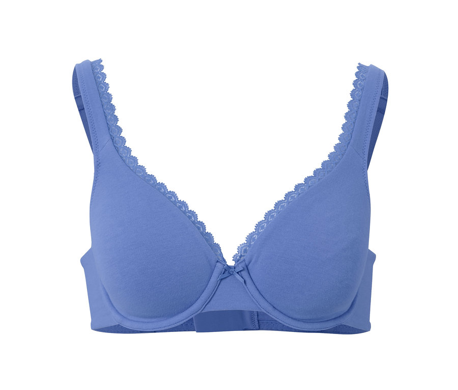 Soutien-gorge à armatures bleu.