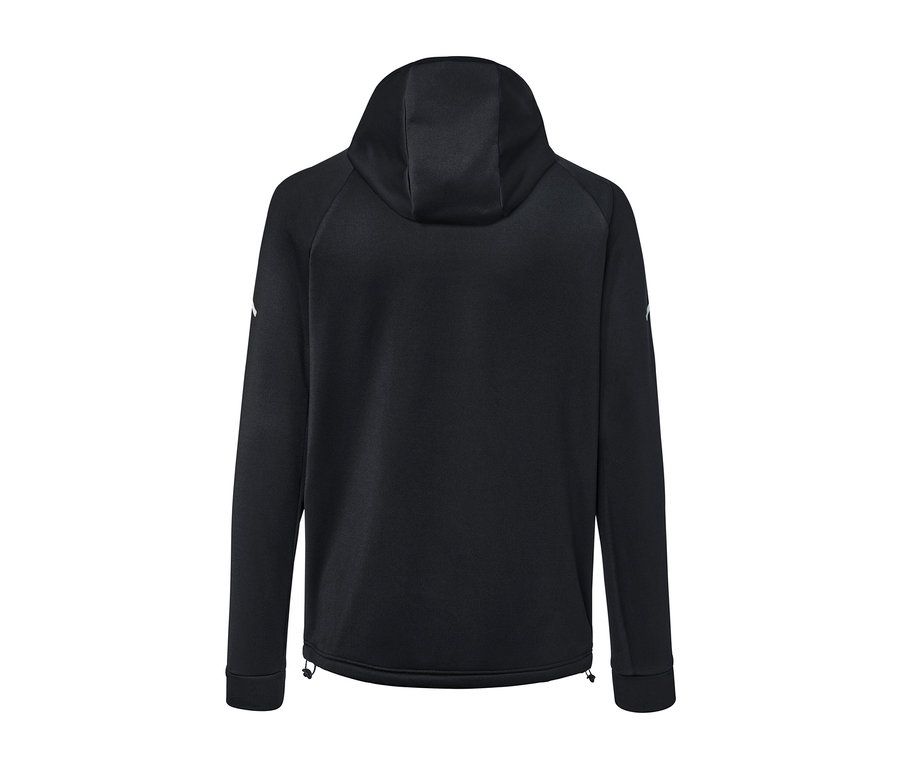 Veste thermique noire vue de dos.