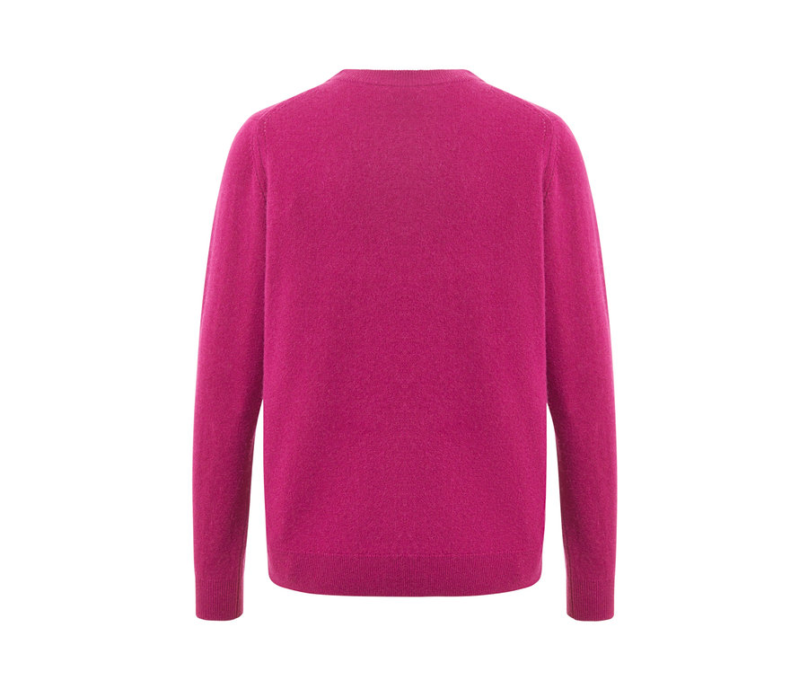 Pull en maille fine avec du cachemire, berry.