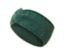 Bandeau en maille vert foncé.