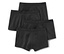 Quatre boxers noirs, 4 unités, disposés les uns sur les autres.