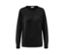Pull noir en maille fine mérinos.