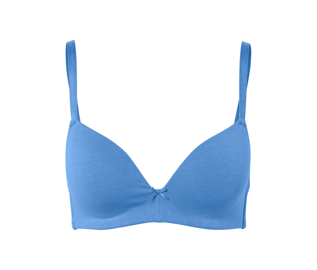 Soutien-gorge à coques souples bleu.