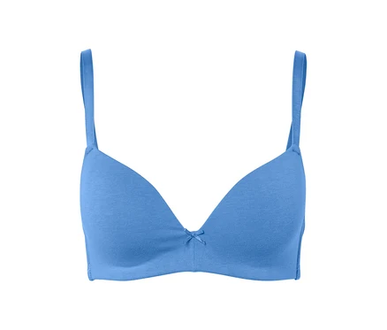 Soutien-gorge à coques souples bleu.