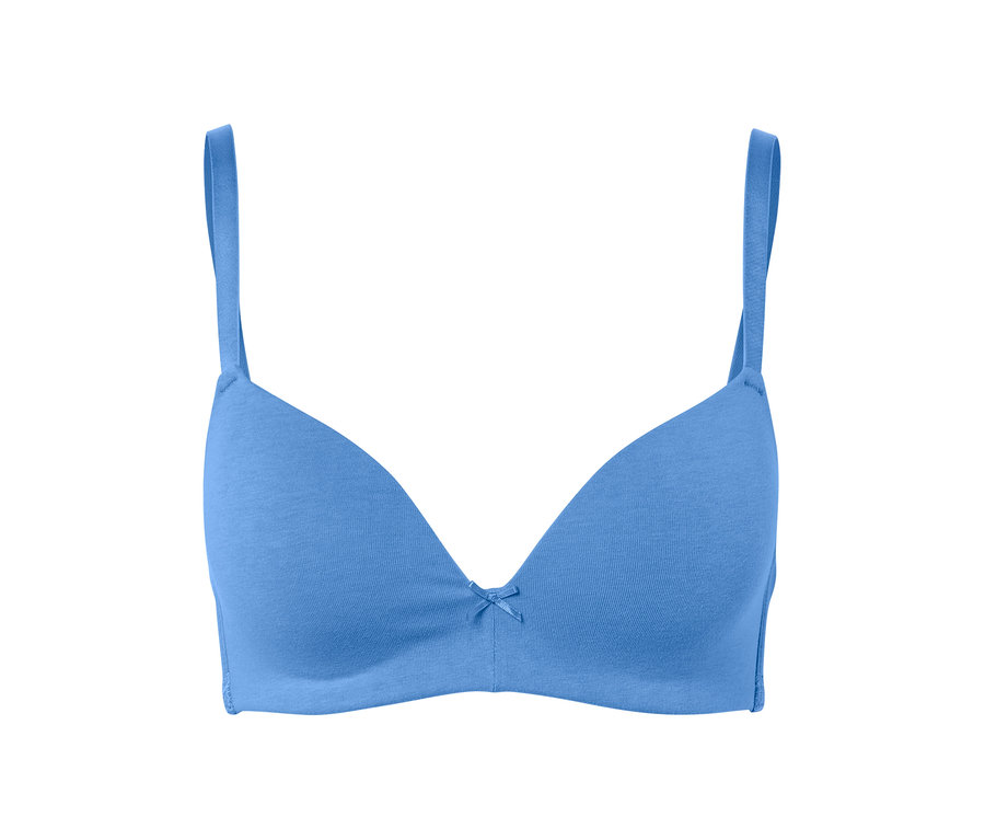 Soutien-gorge à coques souples bleu.
