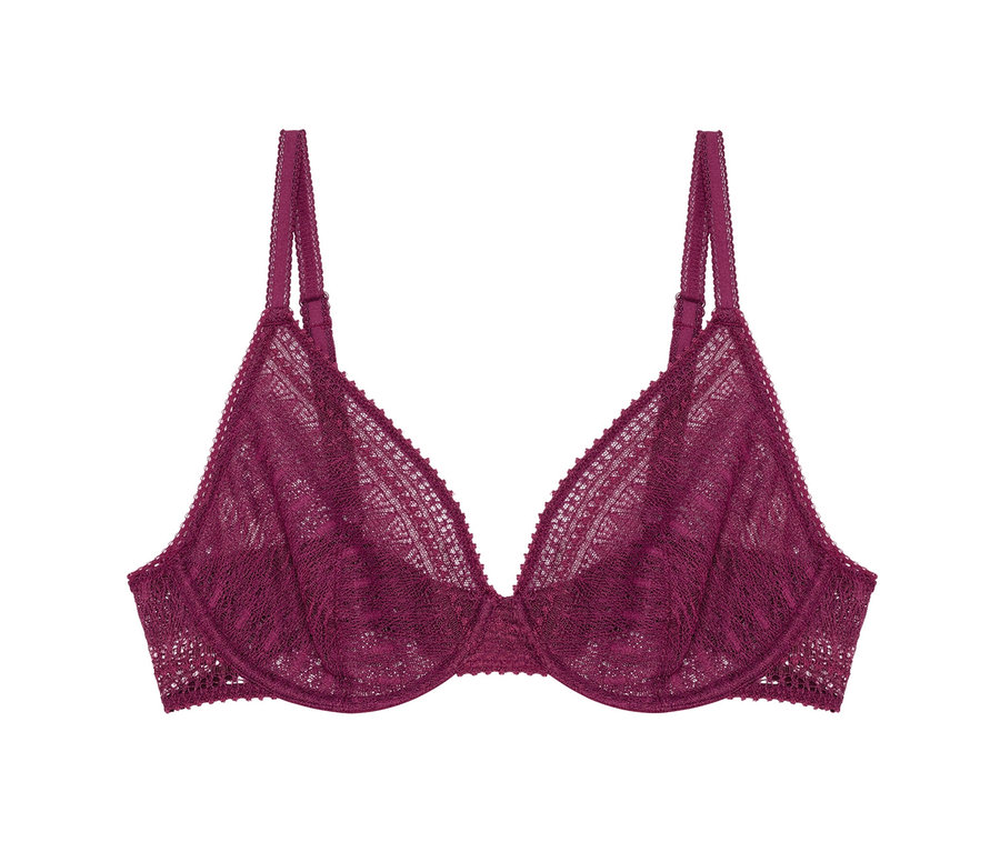 Soutien-gorge à armatures « Leila » Passionata en dentelle violette.