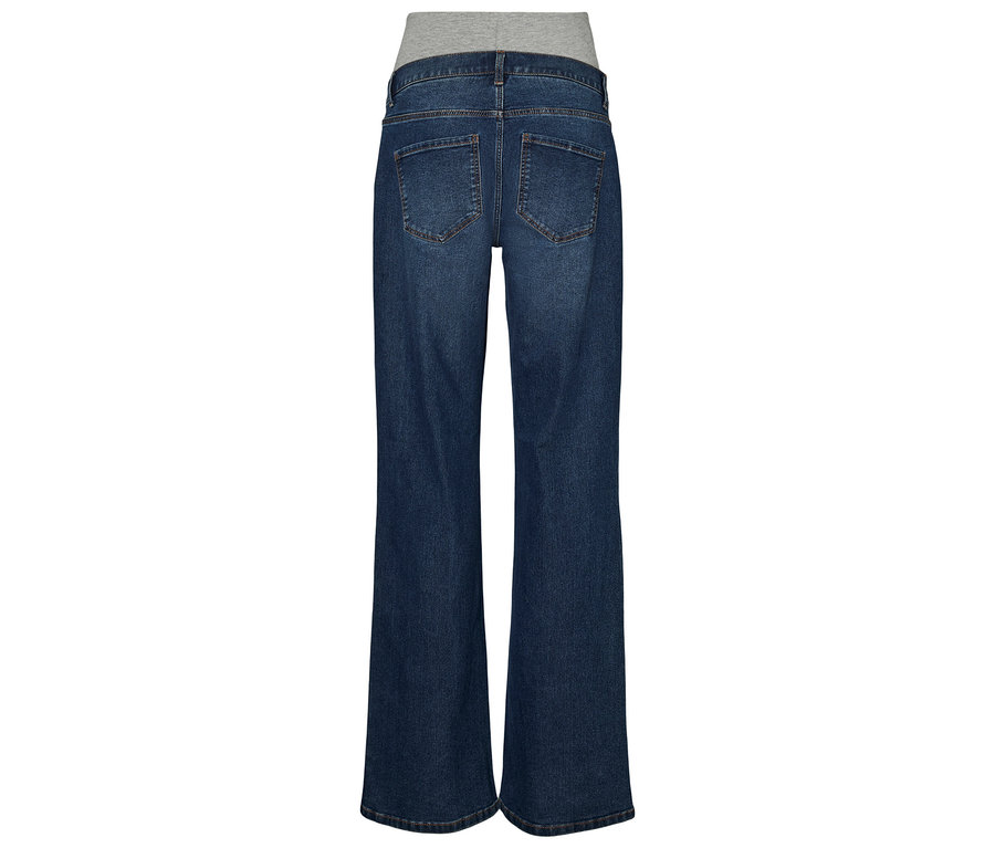 Le dos du jean MAMALICIOUS MLEDINA FLARED DB JEANS NOOS est visible.