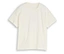 Le T-shirt blanc avec imprimé Tom Tailor est posé à plat.