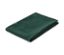 Nappe en jacquard verte pliée avec motif de plantes.