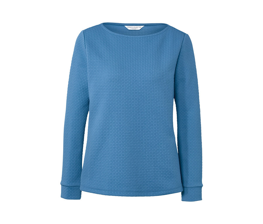 Un sweat-shirt structuré bleu clair.