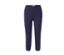 Legging court bleu foncé avec bordure en dentelle.