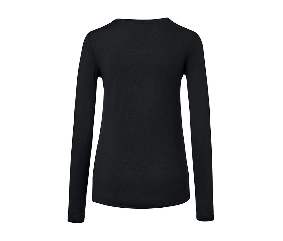 T-shirt thermique à manches longues noir.