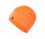 Bonnet thermique orange fluo.
