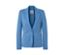 Blazer en jersey bleu clair.