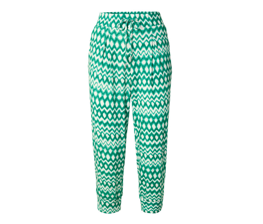 Pantalon 3/4 en jersey imprimé.