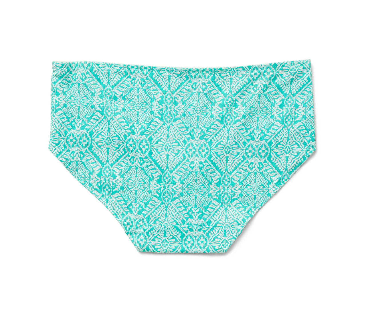 Culotte blanche avec motif géométrique bleu-vert, 1 pièce sur 7