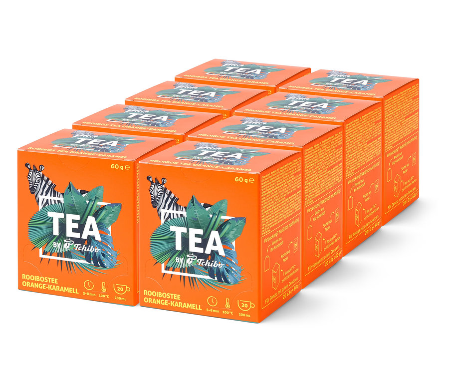 TEA by Tchibo Rooibos orange-caramel - 8 x 20