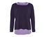 T-shirt violet foncé<br>Top mauve chiné