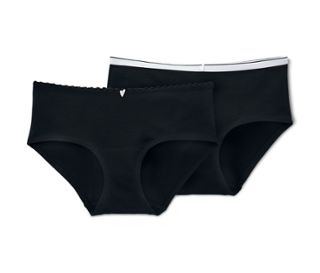 1x noir, 1x noir avec bande élastique en noir-blanc-gris