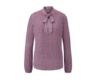 Blanc avec imprimé intégral cassis-rose