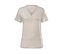 Haut gris chiné<br>Short rose à imprimé intégral nougat