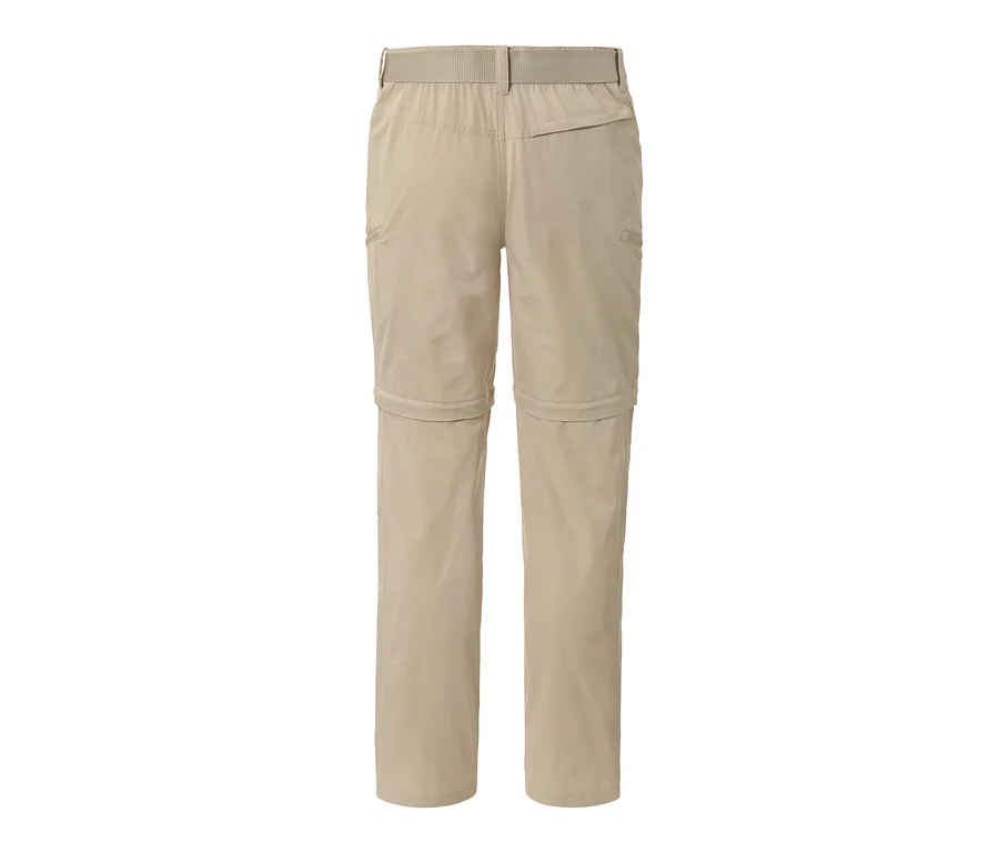 Pantalon fonctionnel 2 en 1 beige vu de derrière.