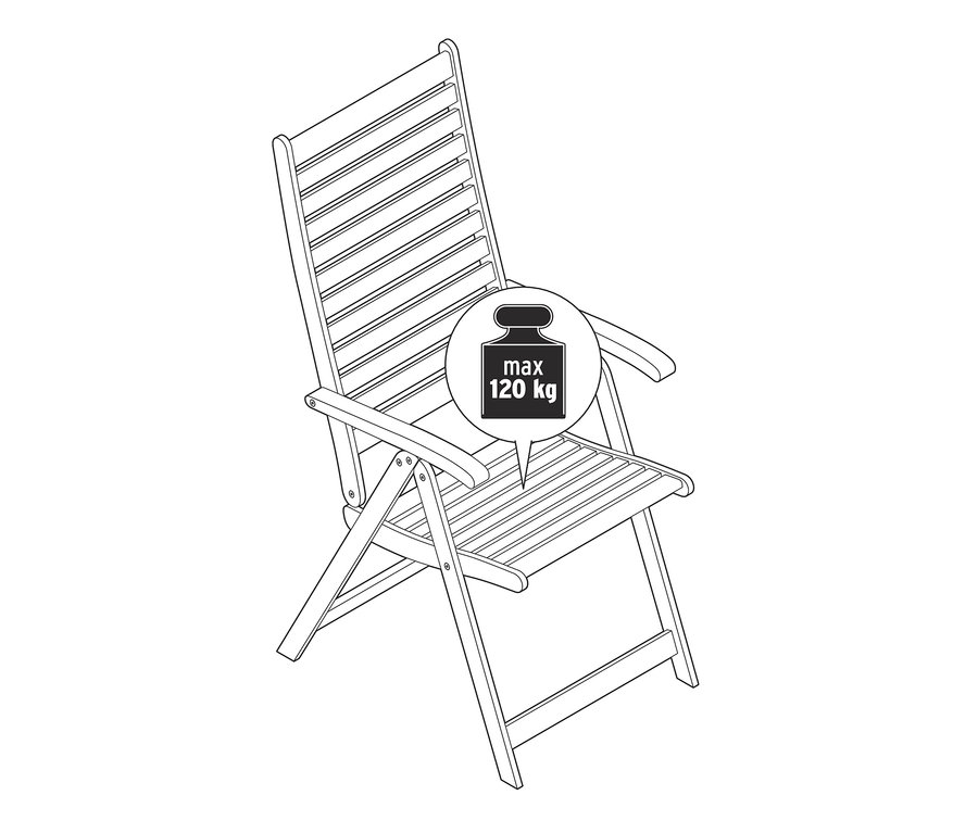 Illustration de chaises « Leira » avec dossier haut réglable.