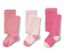 Trois paires de collants roses.
