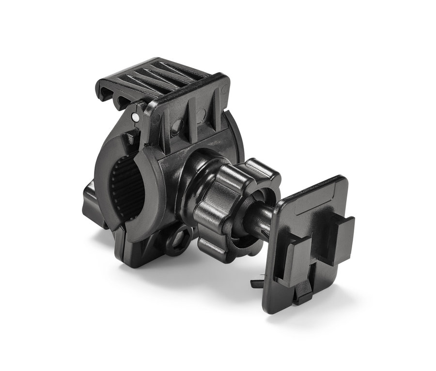 Support de smartphone noir pour vélo.