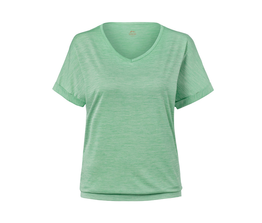 T-shirt fonctionnel menthe chinée.