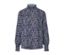 Blouse à col montant, mille-fleurs.
