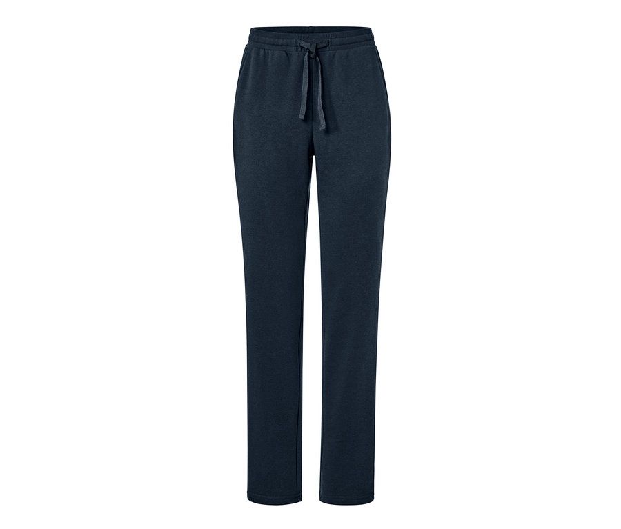 Pantalon d’intérieur bleu foncé avec cordon de serrage à la taille.