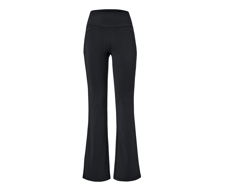 Pantalon jazz thermique noir sur fond blanc.