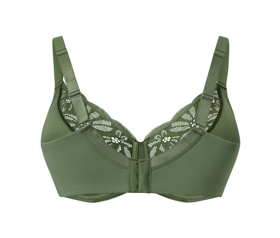 Détail d'un soutien-gorge minimiseur.