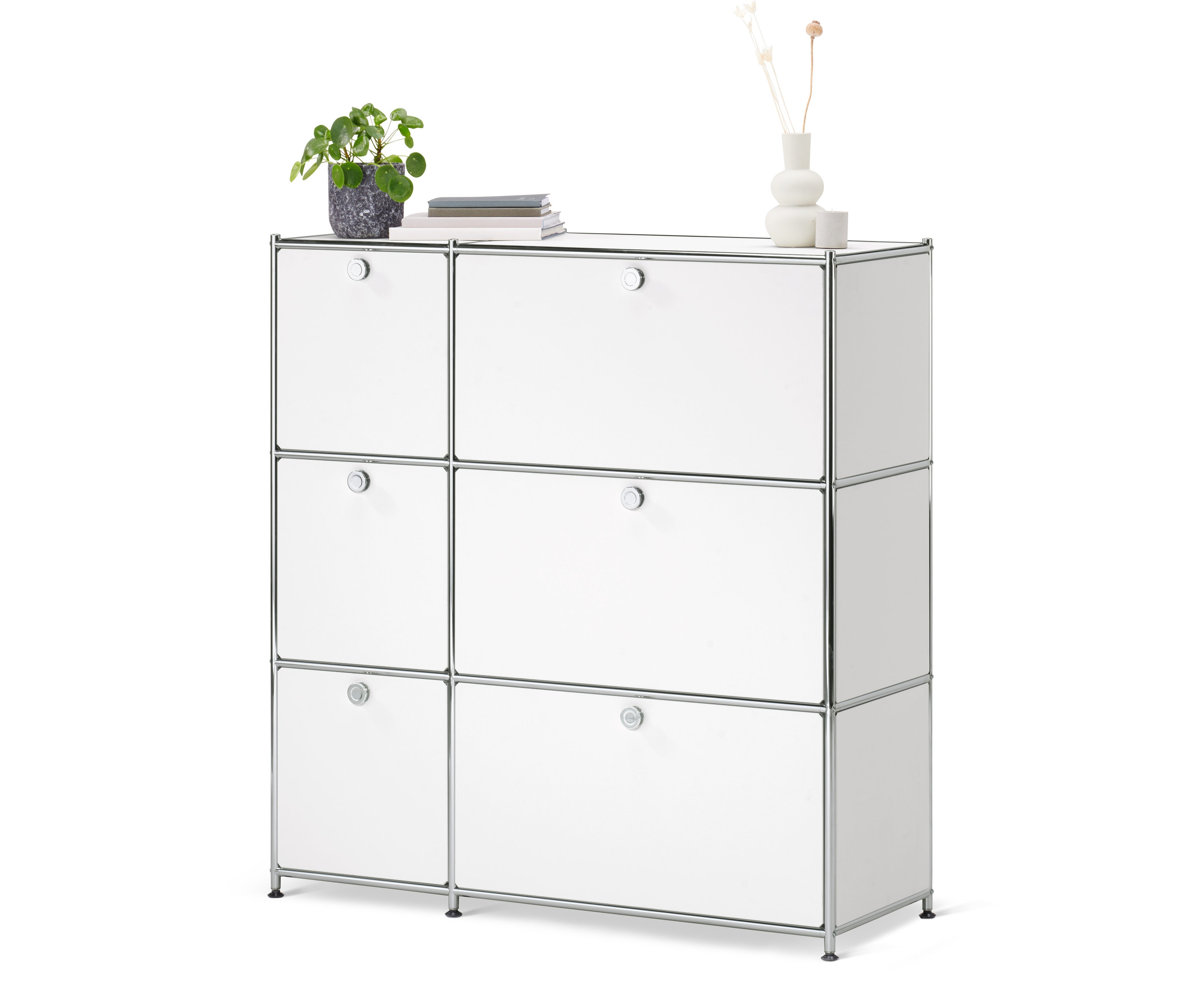 Commode « CN3 » blanche avec 6 abattants.