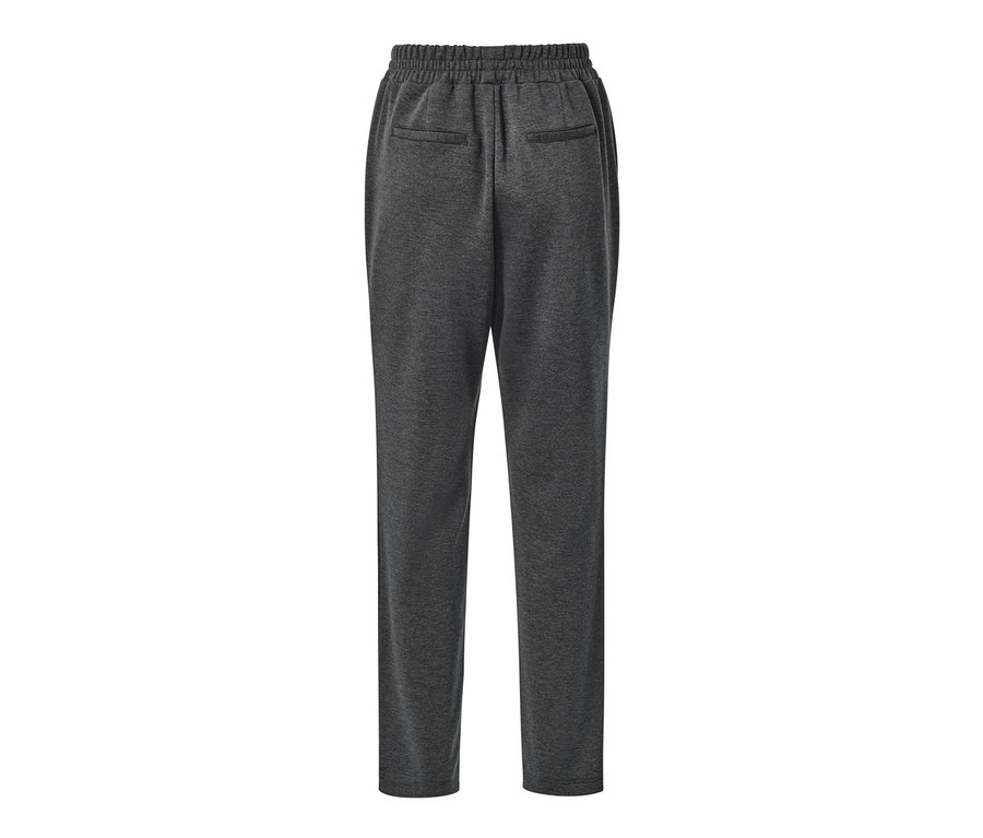 Pantalon de jogging gris vu de dos.