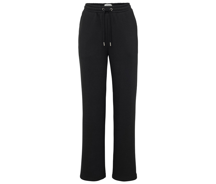 Pantalon de jogging noir avec cordon de serrage.