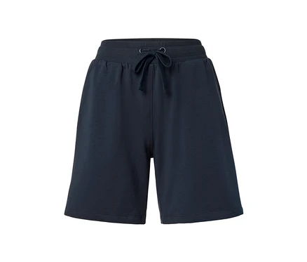 Bermuda de survêtement bleu marine avec cordon de serrage à la taille.